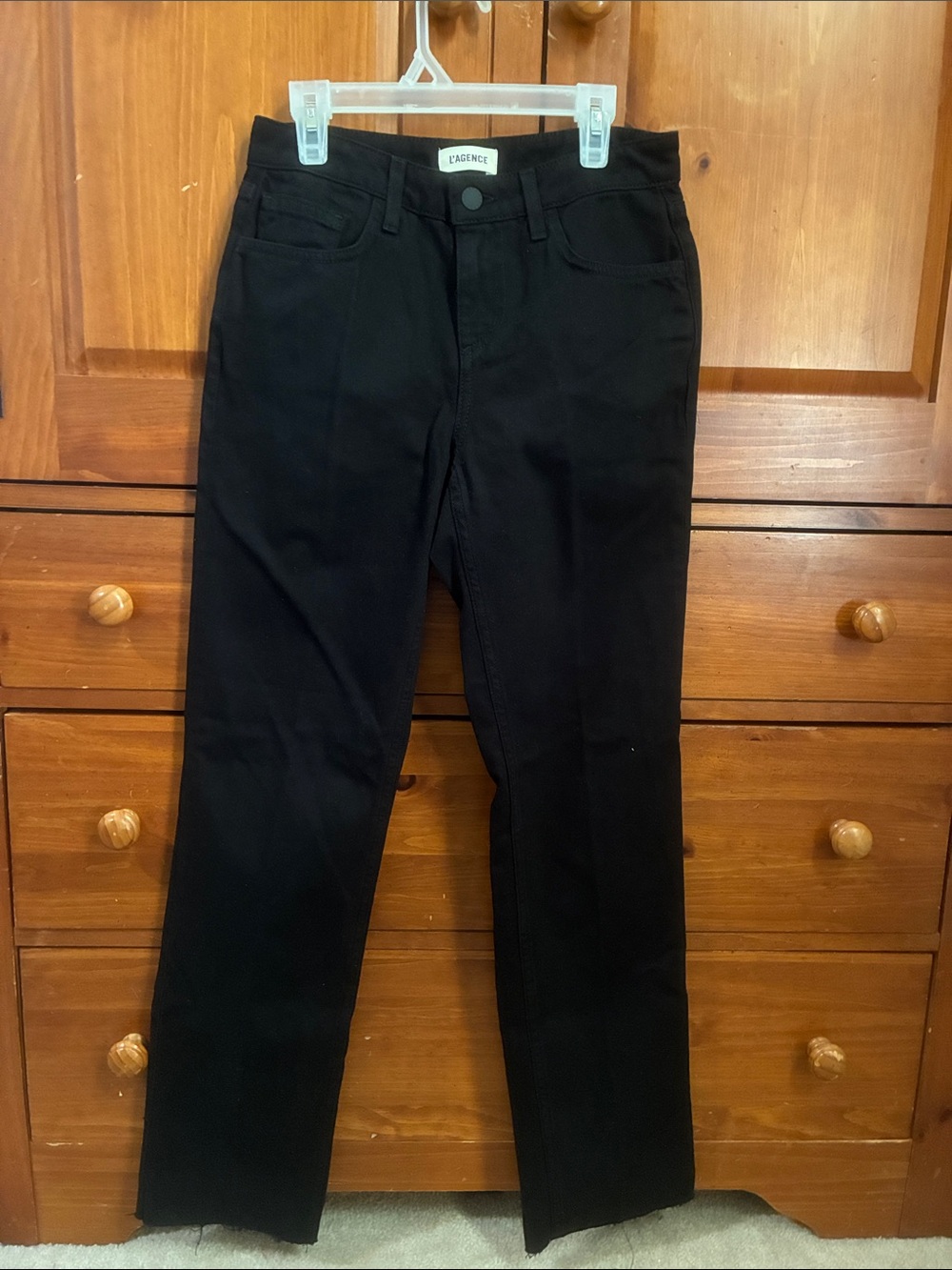 L'AGENCE Milana Black Straight Leg Women's Jeans NWOT